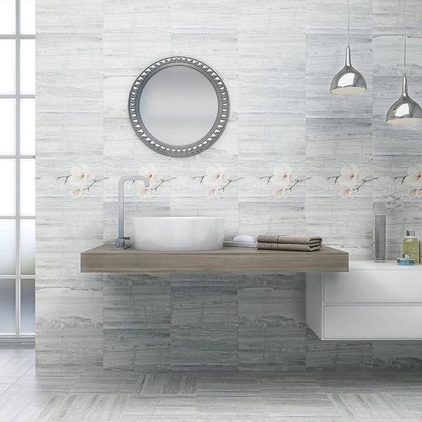 Фаянс 25х40 см Пастел светлосив 5843 KAI - Image 2