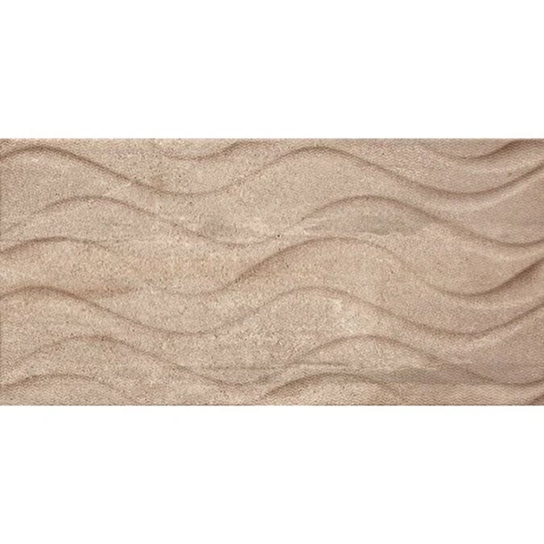 Фаянс 25х50 см Рея вълни таупе 5915 KAI