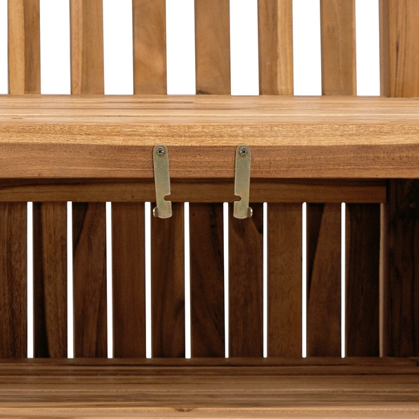 Градинска Пейка за Съхранение Кафяво 228 x 60 x 90 см - VL42001962 - Image 10