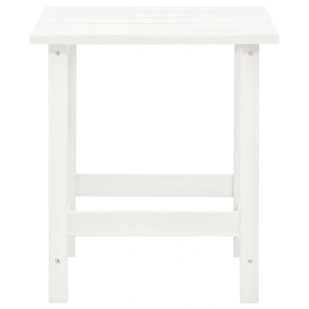 Градински стол "Адирондак" с маса, чам масив, бели - Image 9