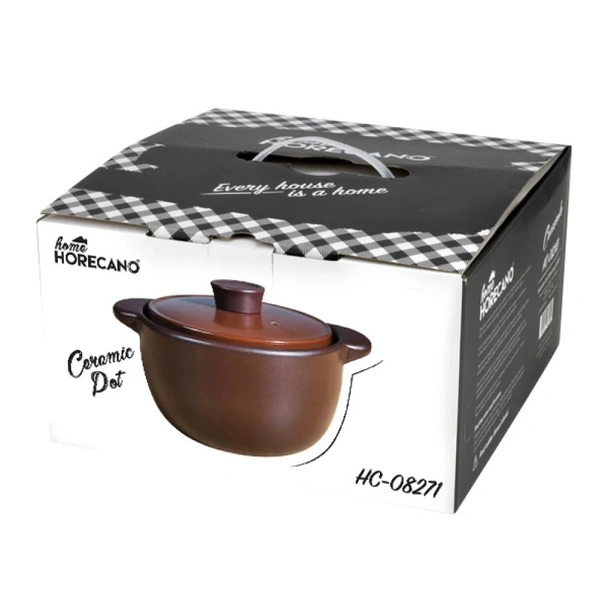 Керамичен гювеч 3 л кафяв HC-08271 HORECANO - Image 2