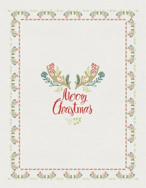 Коледна покривка за маса 100х150 - весела коледа - Image 2