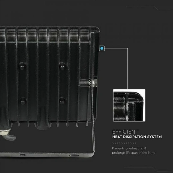 LED прожектор 30 W 6400К черен F-Series V-TAC - Image 6