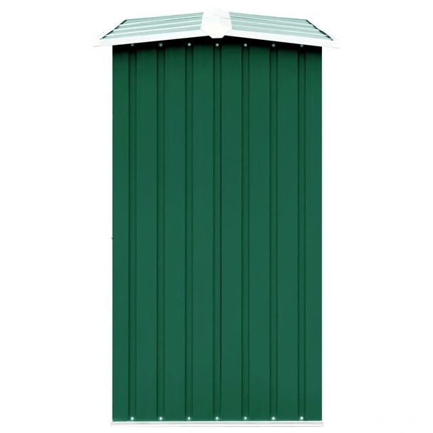 Навес за дърва, поцинкована стомана, 330x92x153 см, зелен - Image 4