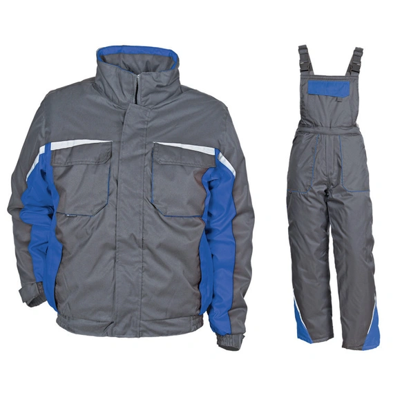 Работен ватиран комплект KASTOR сив размер M