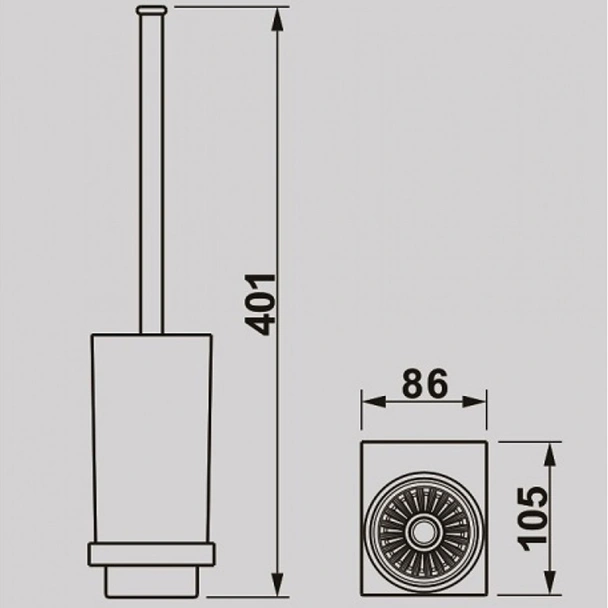 Четка за тоалетна Ерин INTER CERAMIC - Image 2