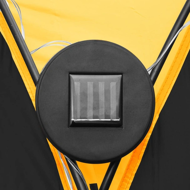 Парти шатра 3,6x3,6x2,3 м с LED светлини - жълта - Image 3