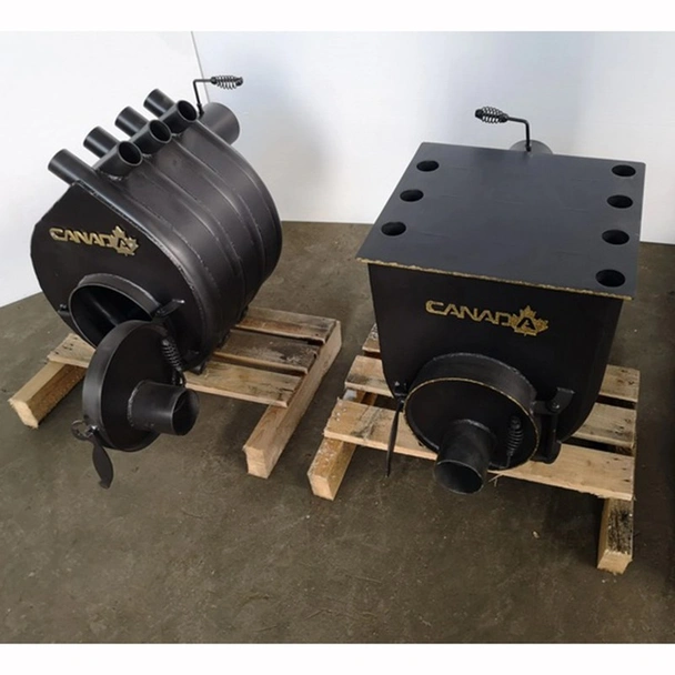Печка на дърва със стъкло 6kW 00-100м3 CANADA - Image 4