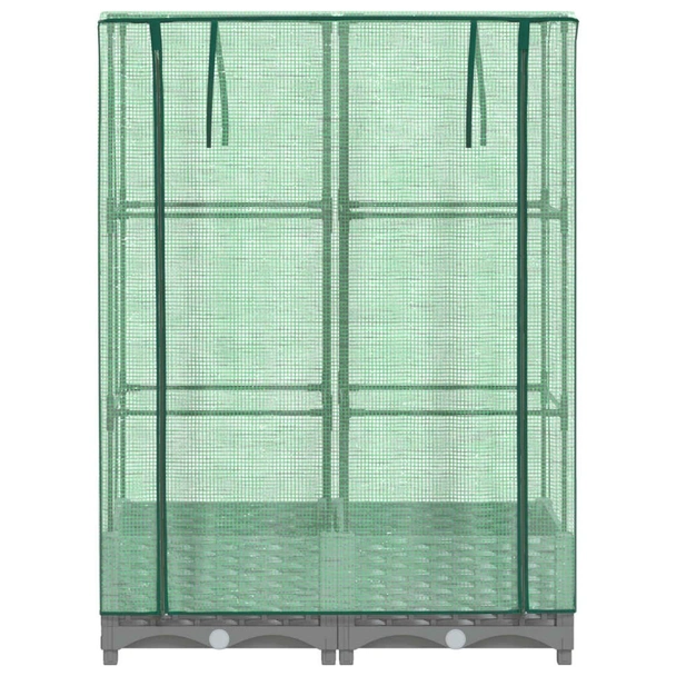 Повдигната леха с покривало, 80x40x123 см - ратанов сандък - Image 4