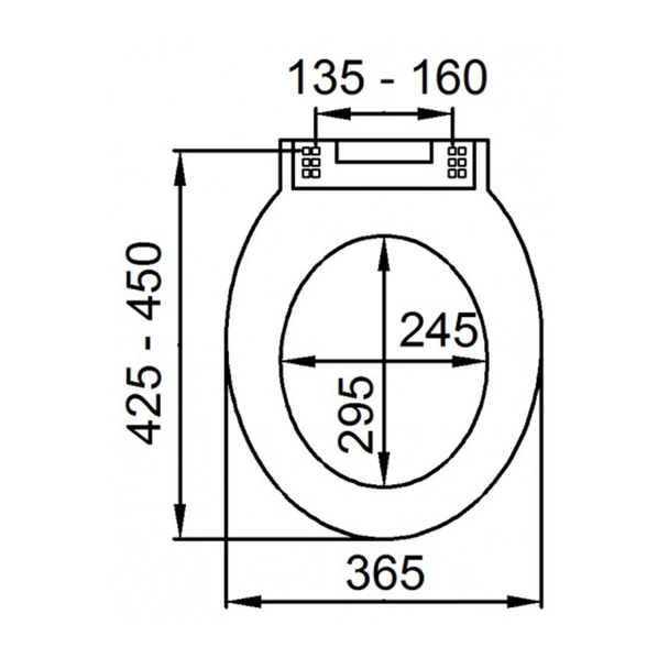 Тоалетна седалка Мида САНИТАПЛАСТ - Image 2