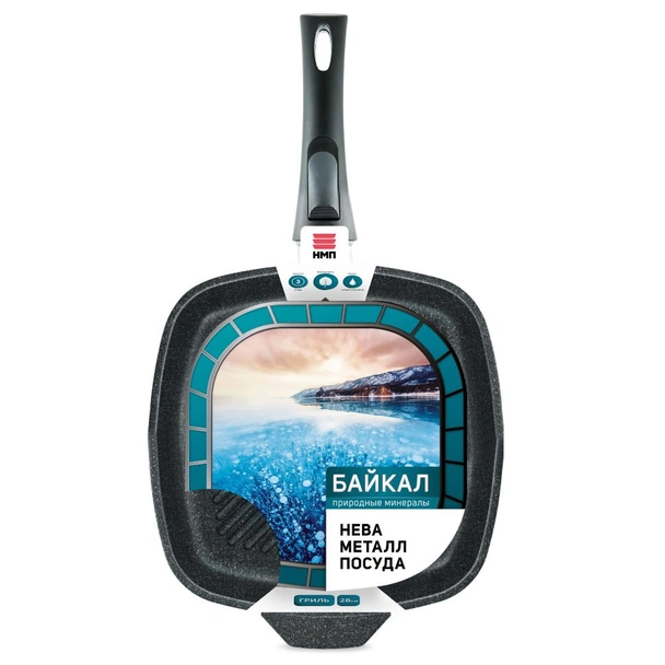 Грил тиган Байкал 28x28 см Natural Minerals НЕВА МЕТАЛЛ ПОСУДА - Image 3