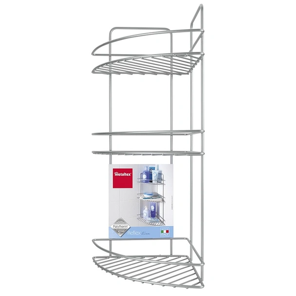 Ъглова етажерка за баня с три нива Reflex METALTEX - Image 2