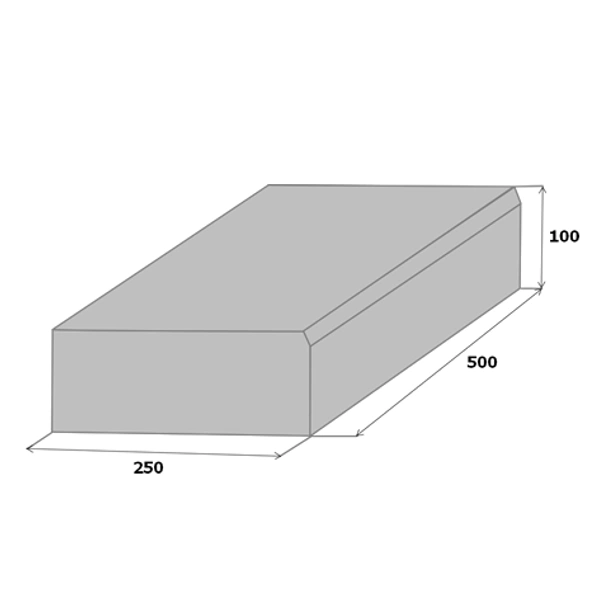 Пътна ивица 50x10x25 см сива САЙБРУС - Image 2