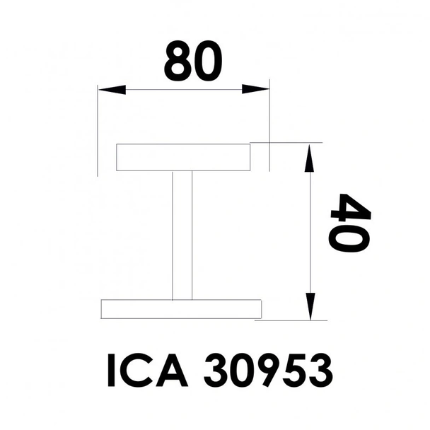 Двойна закачалка за баня Ариел ICA 30953 INTER CERAMIC - Image 2