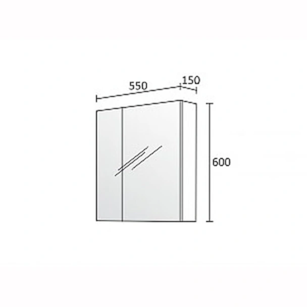 Горен шкаф за баня - Атила - TRIANO - Image 3