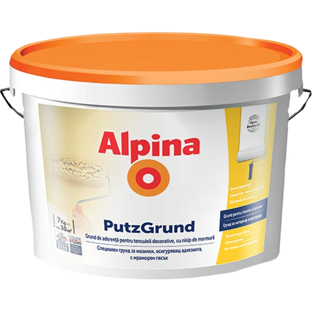 Грунд за структурни мазилки PutzGrund 25кг ALPINA