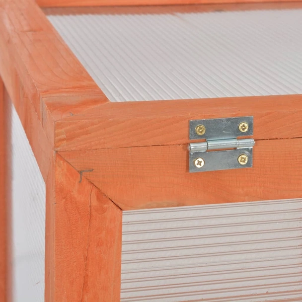 Мини оранжерия - 75x47x109 см - дърво и поликарбонат - Image 3