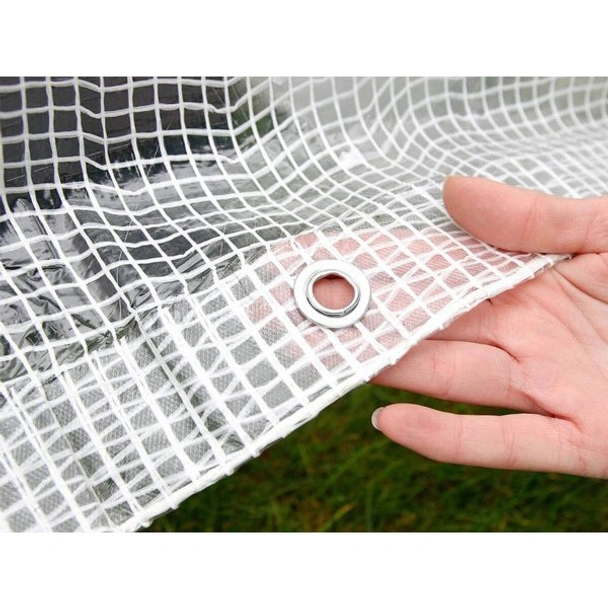 Подсилено покривало 3x4 м 100 гр/м2 прозрачно Leno Cristal BRADAS - Image 2