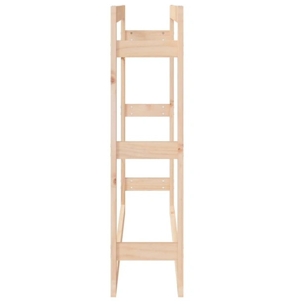 Поставка за дърва за огрев 100x25x100 см масивно дърво бор - Image 6