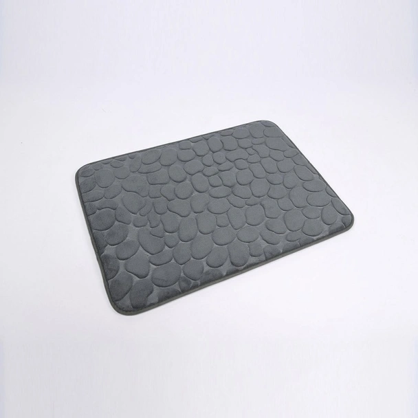 Постелка за баня с Memory пяна 50x70 см сива ICSC 182 INTER CERAMIC - Image 3