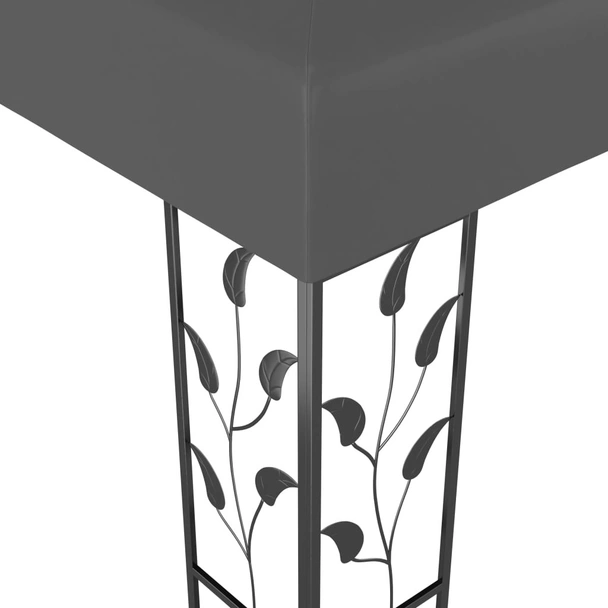 Шатра с LED светещи стрингове 3х3 м антрацит - Image 4