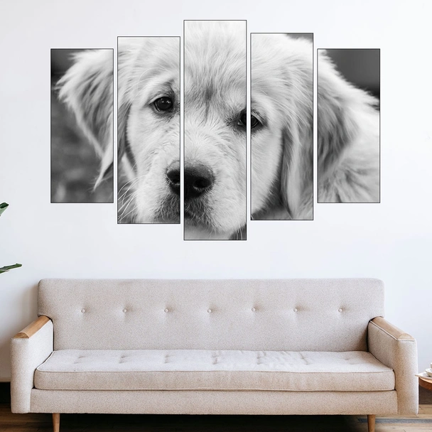 Близък кадър на голдън ретривър - картина пано за стена - Image 3