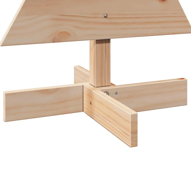 Дървена коледна елха за декорация - 80 см - масивно чамово дърво - Image 6