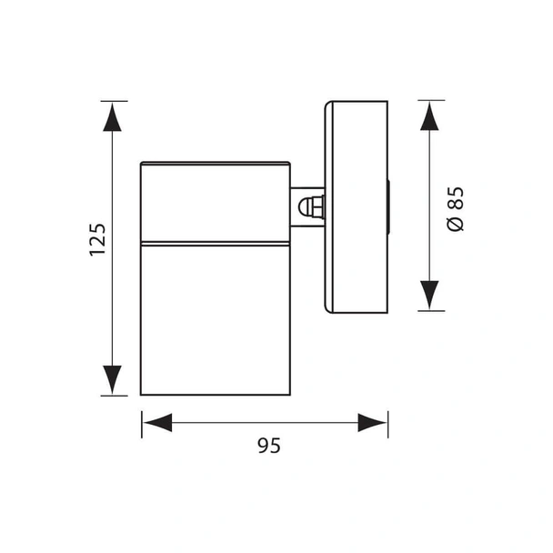 Единичен фасаден аплик GRANADA 35W VIVALUX - Image 2