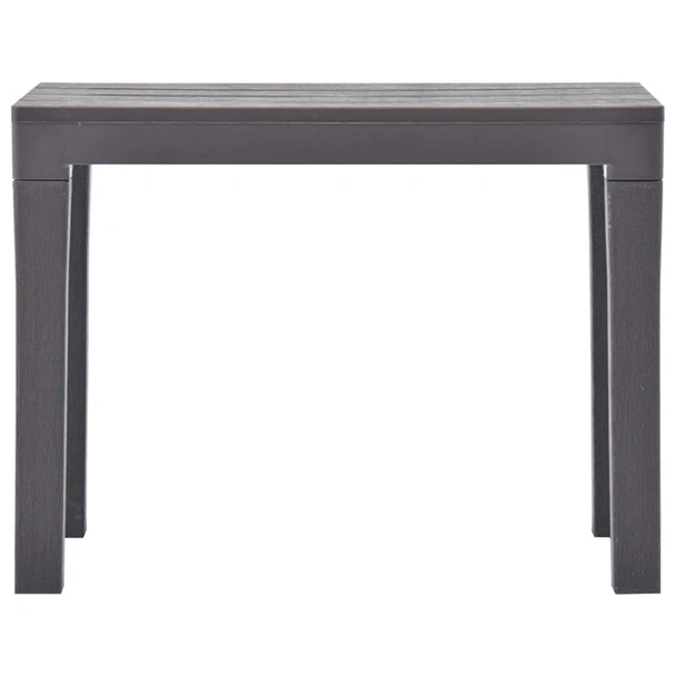 Градински пейки, 2 бр., мока, пластмаса - Image 3