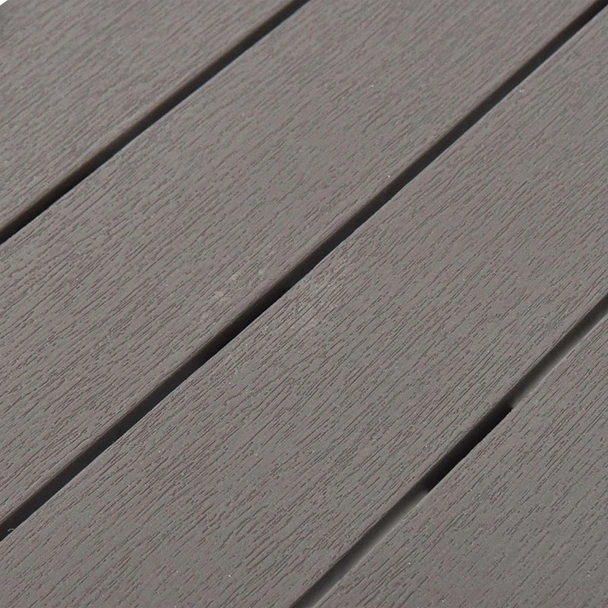 Градински пейки, 2 бр., мока, пластмаса - Image 5