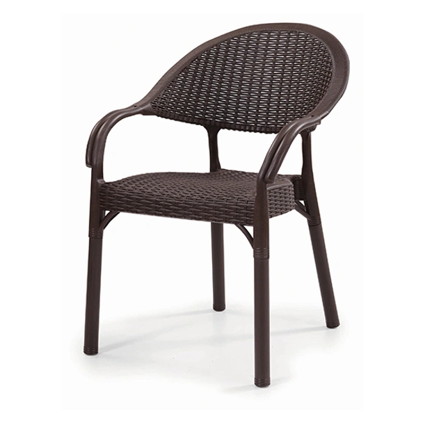 Градински стол Bamboo Rattan кафяв MEVSIM - Image 5