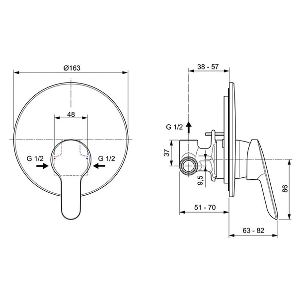 Моноблок с биде Ulysse S + смесител за вграждане Alpha VIDIMA - Image 4