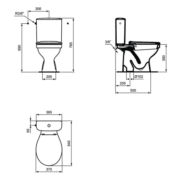 Моноблок с биде Ulysse S + смесител за вграждане Alpha VIDIMA - Image 3