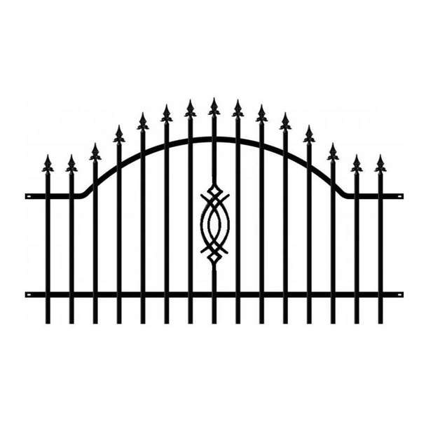 Оградно пано ковано желязо 200x120 см антрацит