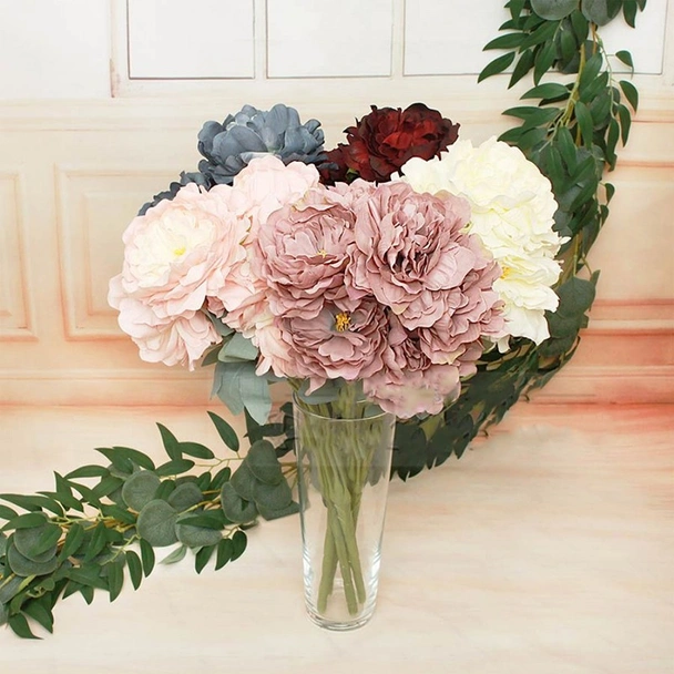 Декоративен букет Божури 7 цвята 53 см - Image 6