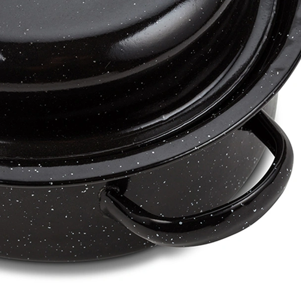 Емайлирана овална тава с капак 42 см NAVA - Image 6