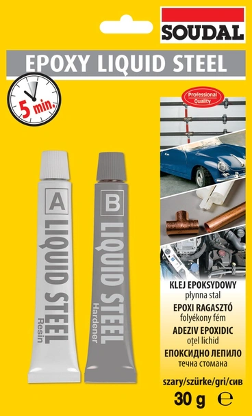Лепило течна стомана 2x15 гр Epoxy SOUDAL