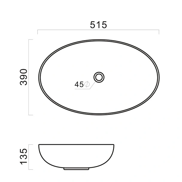 Мивка за плот 51.5x39x13.5 см черен мат FORMA VITA - Image 2