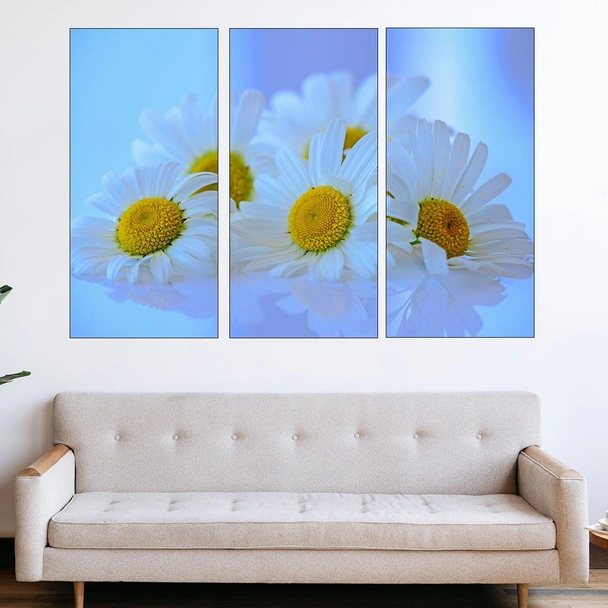 Бели маргаритки - картина пано за стена - Image 2