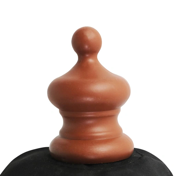 Градински чадър с дървен прът, 350 см, черен - Image 4