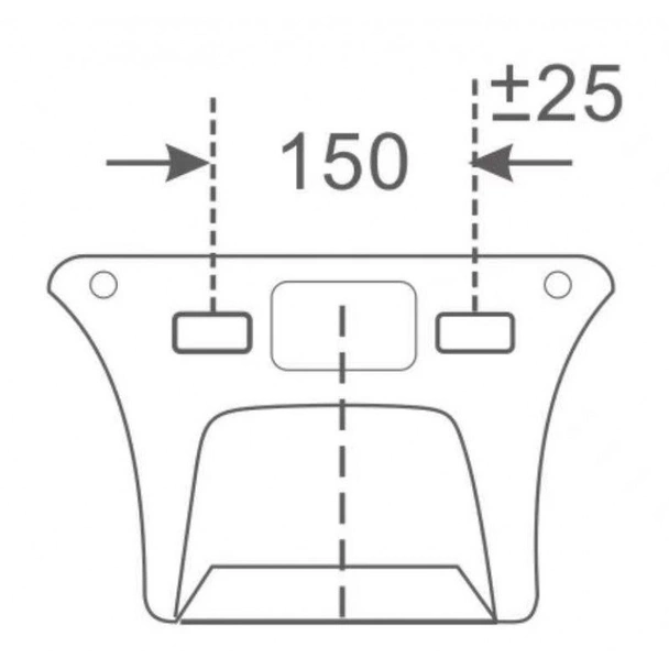 Мивка за баня ICC 4837 Black INTER CERAMIC - Image 3