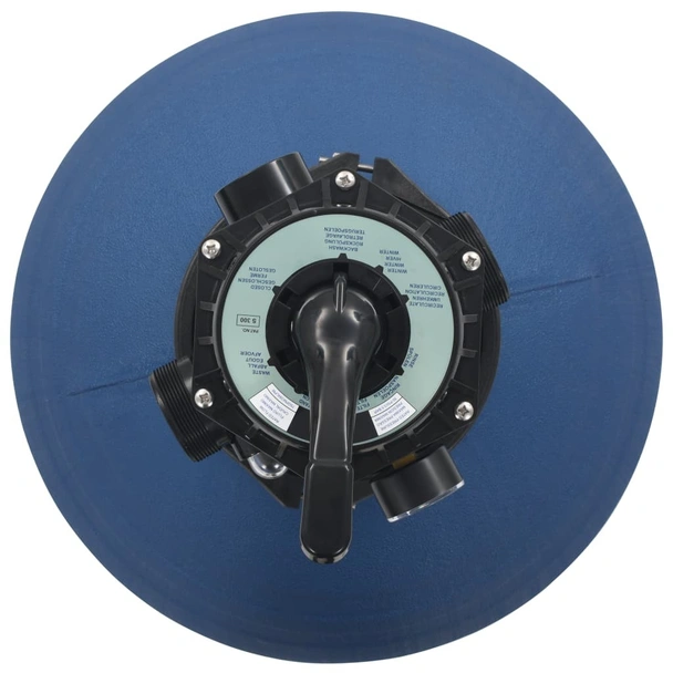 Пясъчен филтър за басейн, 6 позиционен клапан, син, 560 мм - Image 3