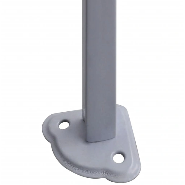 Сгъваема парти шатра с 2 странични стени 2x2 м стомана синя - Image 5