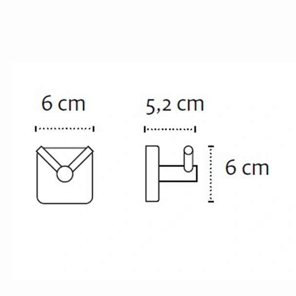 Двойна закачалка за баня Quattro KAPITAN - Image 3