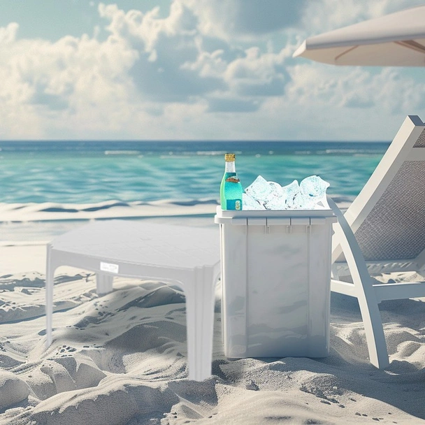 Бяла масичка 39x49x40 см Sehpa MEVSIM - Image 2