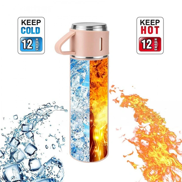 Туристически термос с 3 чаши 500 мл - Image 4