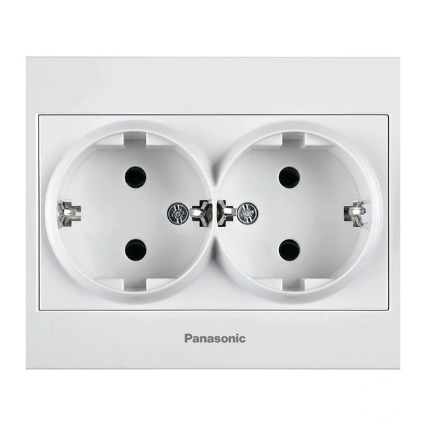Двоен контакт 16A Karre Plus бял PANASONIC