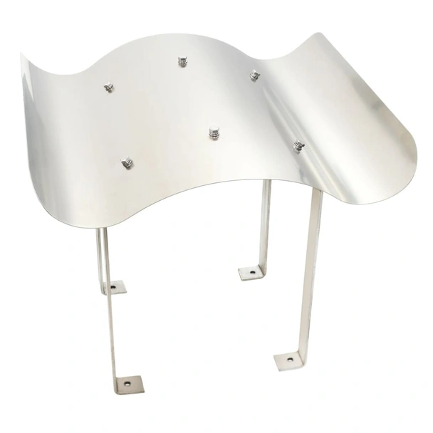 Шапка за комин, неръждаема стомана, сребриста - Image 2