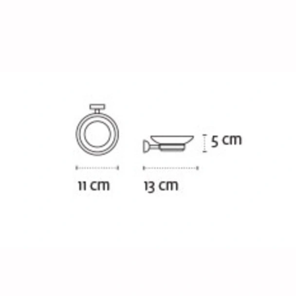 Стъклена сапунерка за баня Classico KAPITAN - Image 2