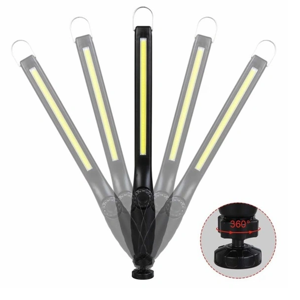 Акумулаторен LED фенер JW821 черен AMIO - Image 3